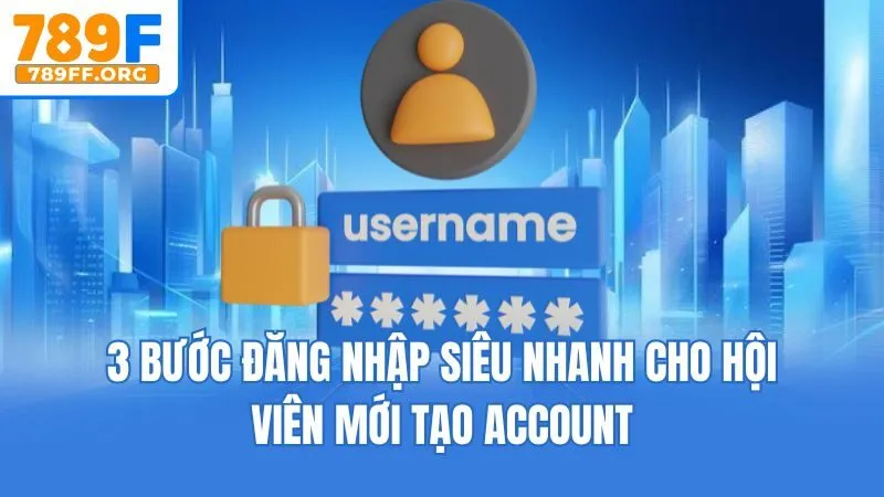 3 bước đăng nhập siêu nhanh cho hội viên mới tạo account